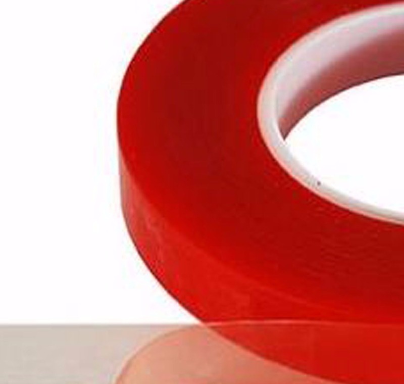 RF‑430 Şeffaf Filmli Kırmızı Çift Taraflı Bant 18x50 mt