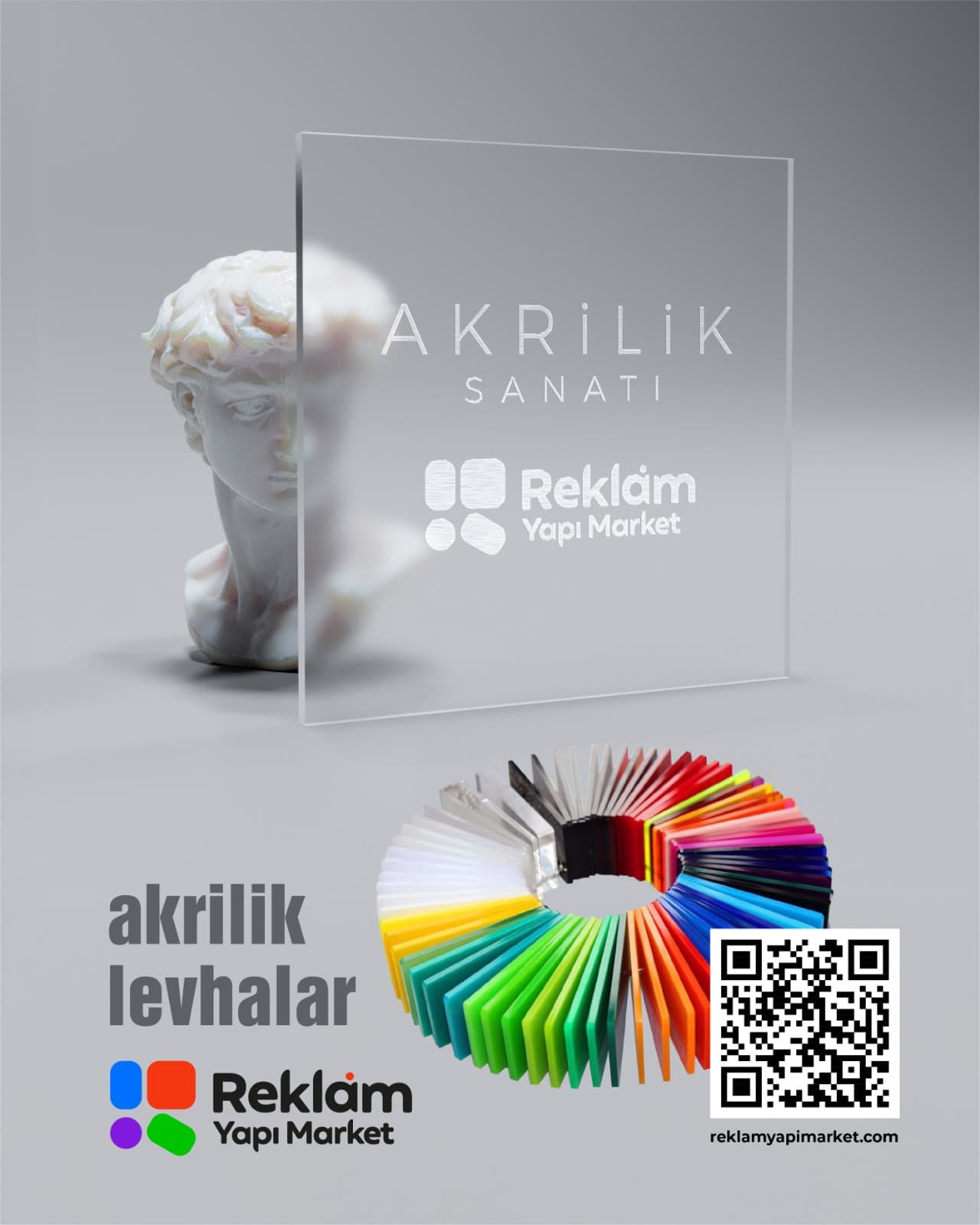 Şeffaf ve Renkli Akrilik Levhalar ve Akrilik Sanatı Malzemeleri